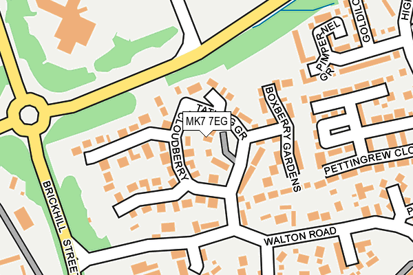 MK7 7EG map - OS OpenMap – Local (Ordnance Survey)