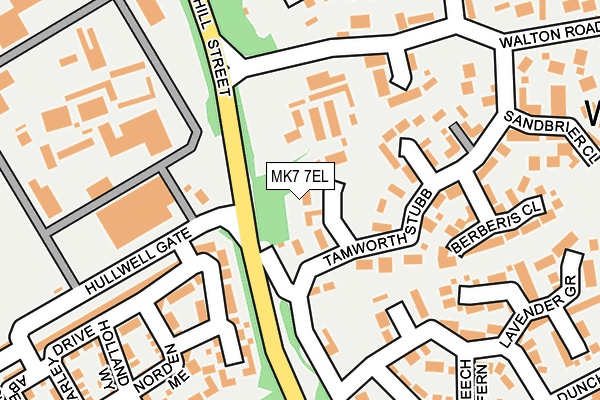 MK7 7EL map - OS OpenMap – Local (Ordnance Survey)