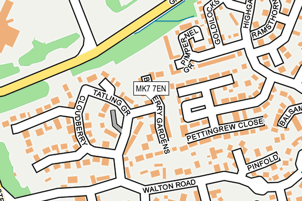 MK7 7EN map - OS OpenMap – Local (Ordnance Survey)