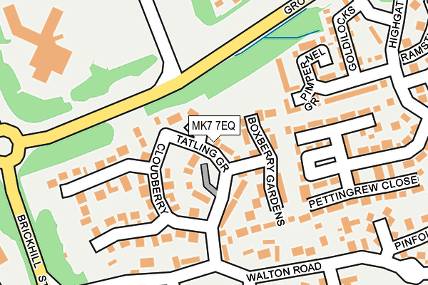 MK7 7EQ map - OS OpenMap – Local (Ordnance Survey)