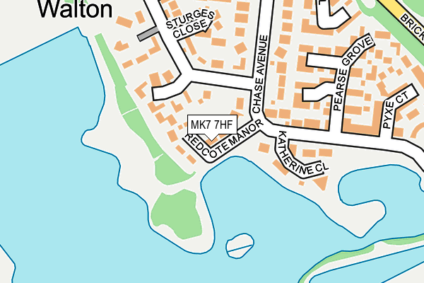 MK7 7HF map - OS OpenMap – Local (Ordnance Survey)