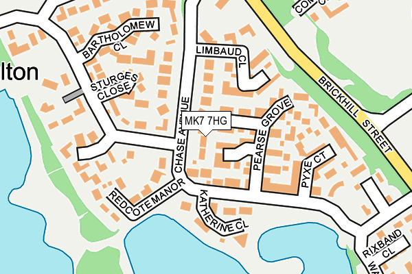 MK7 7HG map - OS OpenMap – Local (Ordnance Survey)