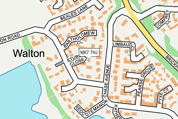 MK7 7HJ map - OS OpenMap – Local (Ordnance Survey)