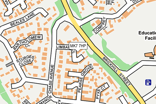 MK7 7HP map - OS OpenMap – Local (Ordnance Survey)