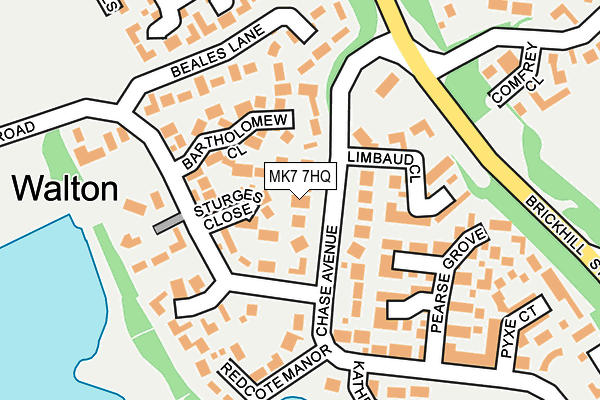 MK7 7HQ map - OS OpenMap – Local (Ordnance Survey)