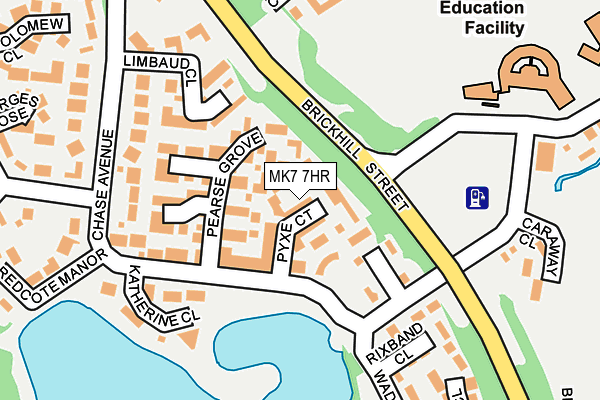 MK7 7HR map - OS OpenMap – Local (Ordnance Survey)