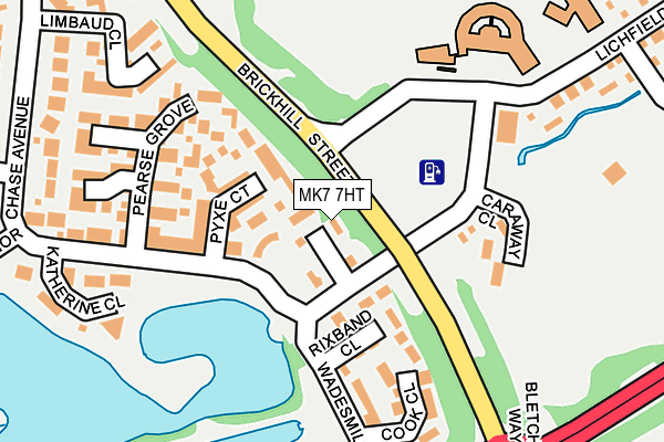 MK7 7HT map - OS OpenMap – Local (Ordnance Survey)