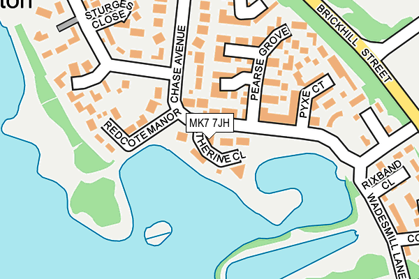 MK7 7JH map - OS OpenMap – Local (Ordnance Survey)