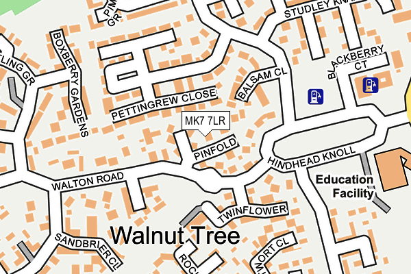 MK7 7LR map - OS OpenMap – Local (Ordnance Survey)