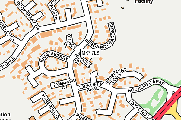 MK7 7LS map - OS OpenMap – Local (Ordnance Survey)