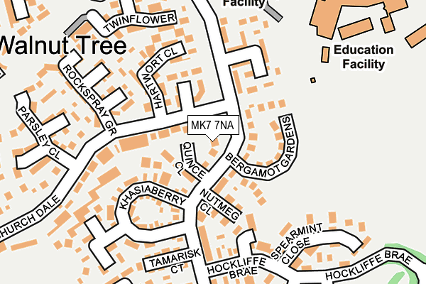 MK7 7NA map - OS OpenMap – Local (Ordnance Survey)