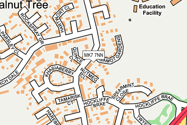 MK7 7NN map - OS OpenMap – Local (Ordnance Survey)