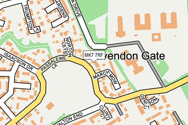 MK7 7RF map - OS OpenMap – Local (Ordnance Survey)