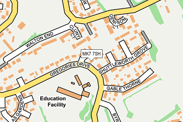 MK7 7SH map - OS OpenMap – Local (Ordnance Survey)