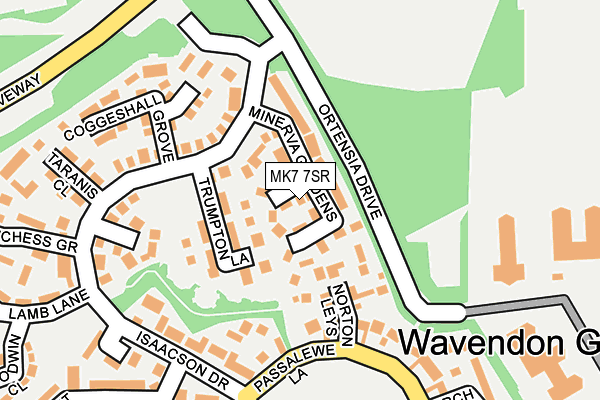 MK7 7SR map - OS OpenMap – Local (Ordnance Survey)