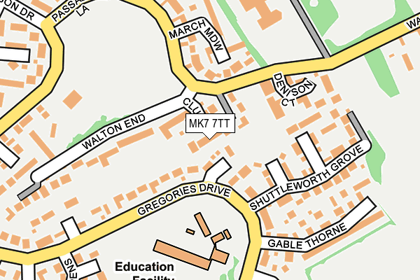 MK7 7TT map - OS OpenMap – Local (Ordnance Survey)