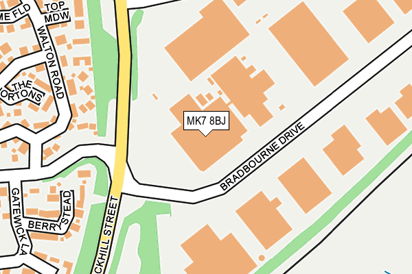 MK7 8BJ map - OS OpenMap – Local (Ordnance Survey)