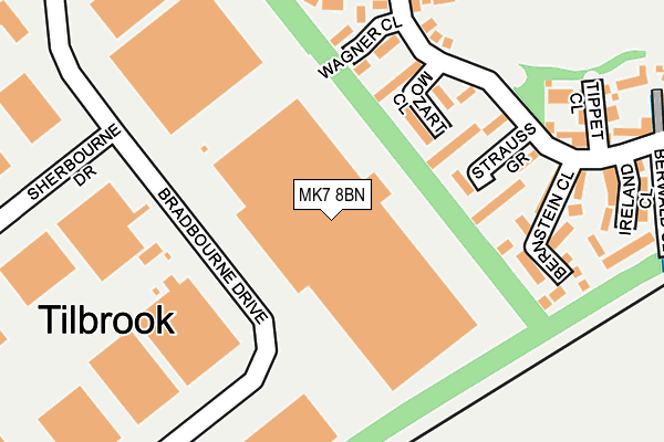 MK7 8BN map - OS OpenMap – Local (Ordnance Survey)