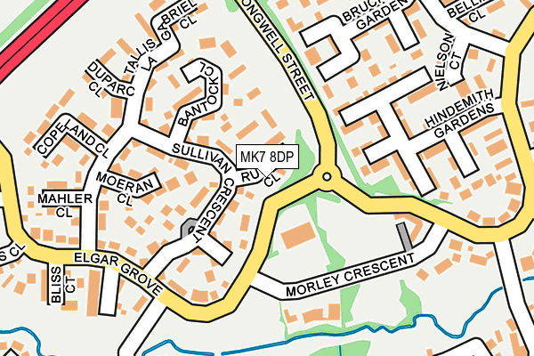 MK7 8DP map - OS OpenMap – Local (Ordnance Survey)