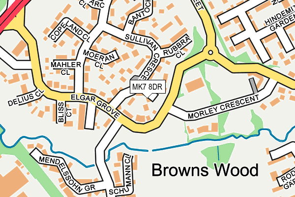 MK7 8DR map - OS OpenMap – Local (Ordnance Survey)