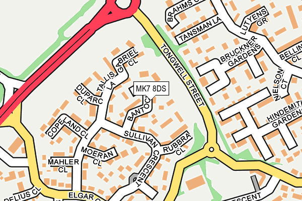 MK7 8DS map - OS OpenMap – Local (Ordnance Survey)