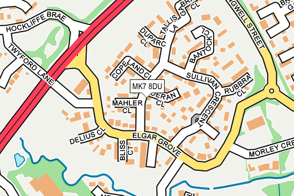 MK7 8DU map - OS OpenMap – Local (Ordnance Survey)
