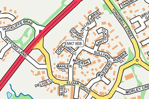 MK7 8EB map - OS OpenMap – Local (Ordnance Survey)