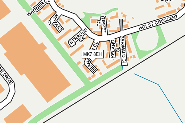 MK7 8EH map - OS OpenMap – Local (Ordnance Survey)