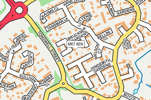 MK7 8EN map - OS OpenMap – Local (Ordnance Survey)