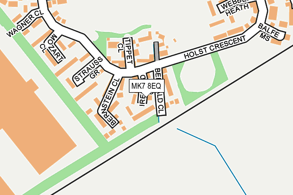 MK7 8EQ map - OS OpenMap – Local (Ordnance Survey)