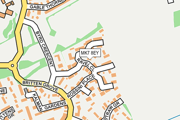 MK7 8EY map - OS OpenMap – Local (Ordnance Survey)