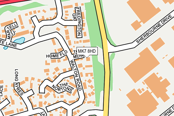 MK7 8HD map - OS OpenMap – Local (Ordnance Survey)