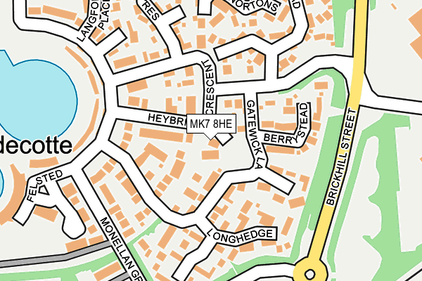 MK7 8HE map - OS OpenMap – Local (Ordnance Survey)