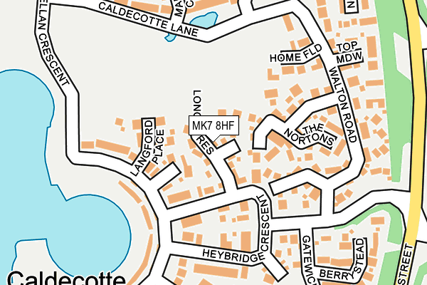 MK7 8HF map - OS OpenMap – Local (Ordnance Survey)