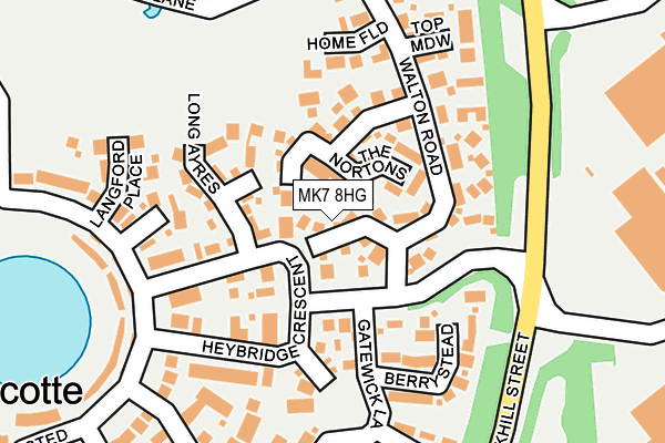 MK7 8HG map - OS OpenMap – Local (Ordnance Survey)