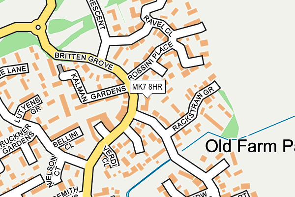 MK7 8HR map - OS OpenMap – Local (Ordnance Survey)