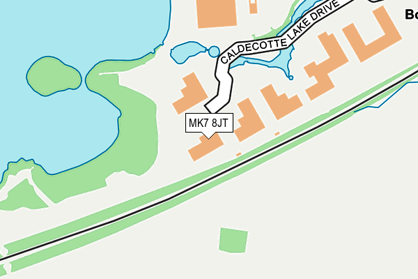 MK7 8JT map - OS OpenMap – Local (Ordnance Survey)