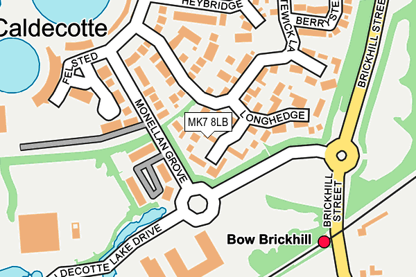 MK7 8LB map - OS OpenMap – Local (Ordnance Survey)