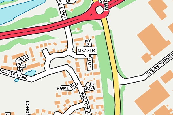 MK7 8LR map - OS OpenMap – Local (Ordnance Survey)