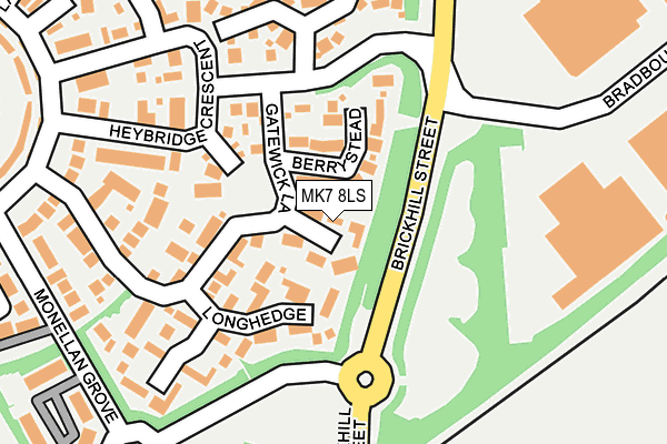 MK7 8LS map - OS OpenMap – Local (Ordnance Survey)