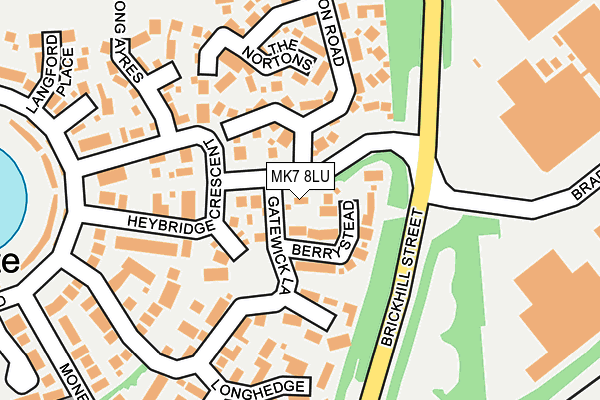 MK7 8LU map - OS OpenMap – Local (Ordnance Survey)