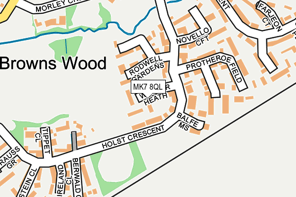 MK7 8QL map - OS OpenMap – Local (Ordnance Survey)