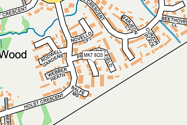 MK7 8QS map - OS OpenMap – Local (Ordnance Survey)