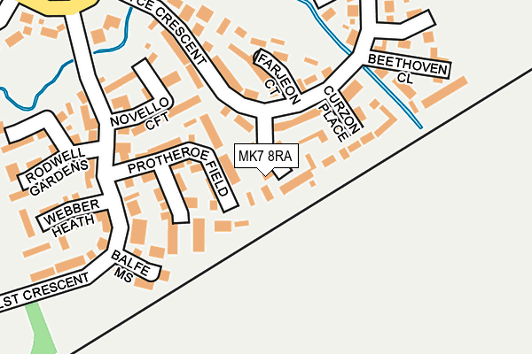 MK7 8RA map - OS OpenMap – Local (Ordnance Survey)