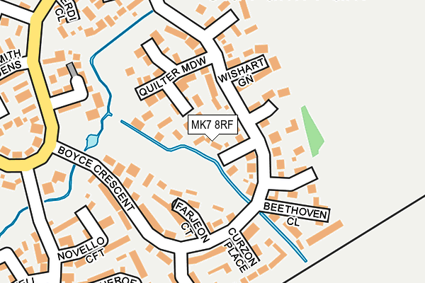 MK7 8RF map - OS OpenMap – Local (Ordnance Survey)