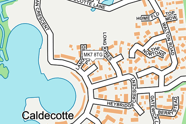 MK7 8TG map - OS OpenMap – Local (Ordnance Survey)