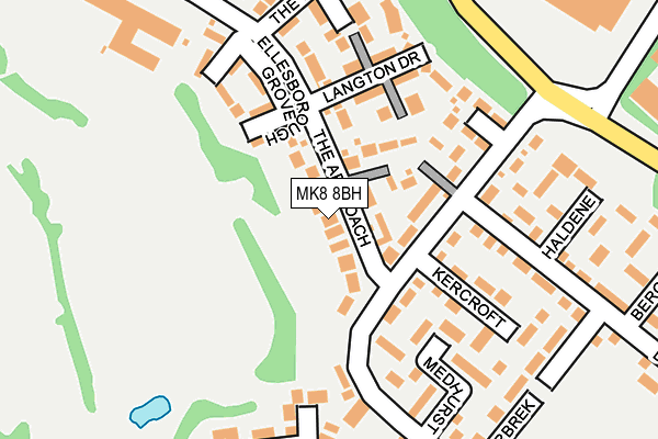 MK8 8BH map - OS OpenMap – Local (Ordnance Survey)