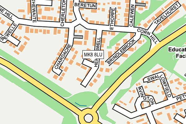 MK8 8LU map - OS OpenMap – Local (Ordnance Survey)