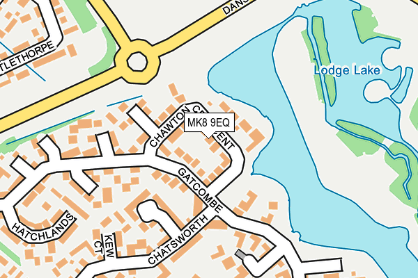 MK8 9EQ map - OS OpenMap – Local (Ordnance Survey)