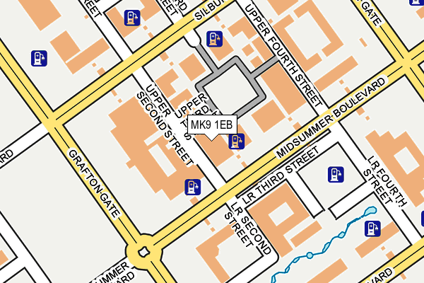 MK9 1EB map - OS OpenMap – Local (Ordnance Survey)